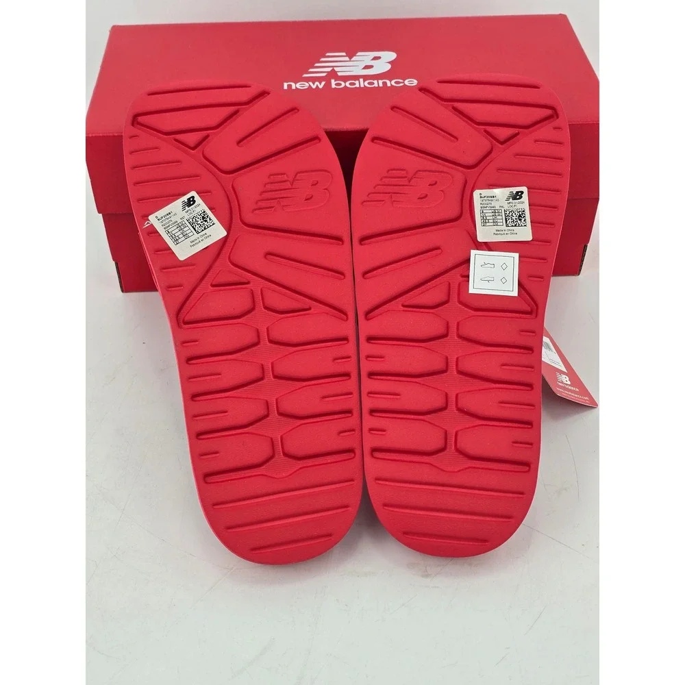 New Balance 200 N Slide Sandals Mens 9 Womens 11 Red SUF20SB1 -New